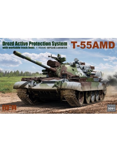 T-55AMD Drozd Active Protection System (With Workable Track Links)