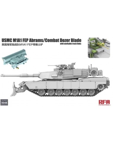 M1 Abrams tank with Bulldozer blade