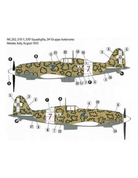 Macchi MC.202 Folgore 370 Squadriglia, Italy 1943