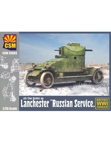 Lanchester "Russian Service" with 37mm Hotchkiss gun British WWI Armour