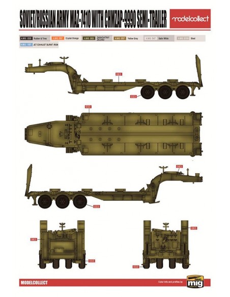 Soviet/Russian Army MAZ-7410 with CHMZAP-9990 Semi-Trailer and T 80BV MBT