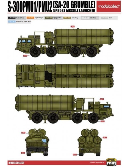 S-300 PMU1/PMU2 SA-20 Grumble 5p85se missile launcher