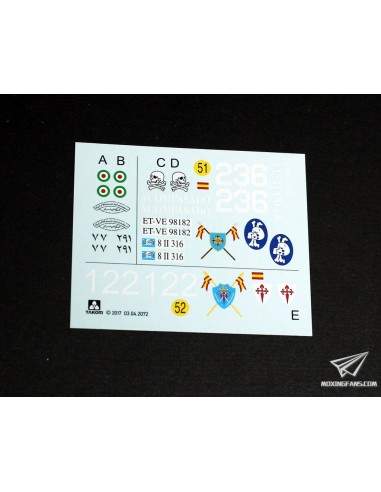 US Medium tank M47 E/M 2 in 1 con calcas Españolas