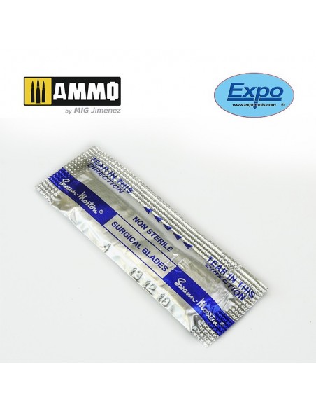 PAQUETE DE HOJAS DE BISTURÍ N° 15