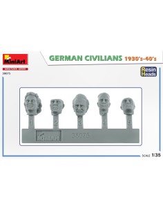 GERMAN CIVILIANS 1930-40S. RESIN HEADS 2