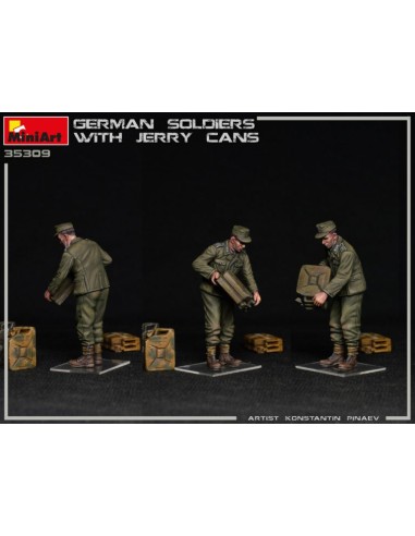 German Soldiers with Jerry Cans