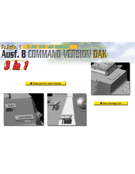 PzKpfw I Kleiner Panzerbefehlwagen I (Sd.Kfz. 265), 3 in 1