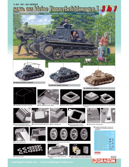 PzKpfw I Kleiner Panzerbefehlwagen I (Sd.Kfz. 265), 3 in 1