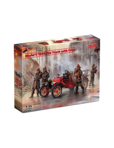 Model T 1914 Fire Truck with Crew