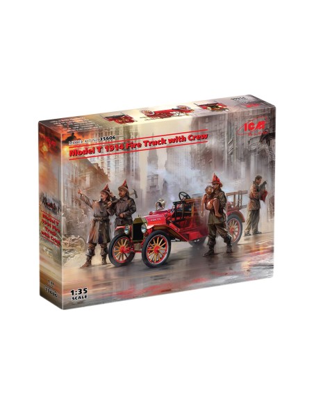 Model T 1914 Fire Truck with Crew