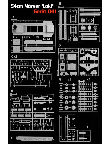 The Super-Heavy Self-Propelled Mortar 54cm Mörser "Loki" Gerät 041