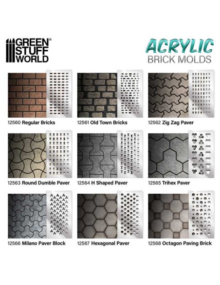 MOLDE ACRÍLICO - ZIG ZAG PAVEMENT