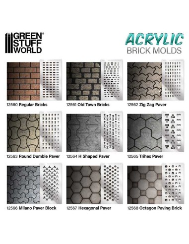 MOLDE ACRÍLICO - ADOQUIN MILAN