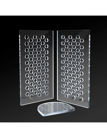 MOLDE ACRÍLICO - ADOQUÍN HEXAGONAL