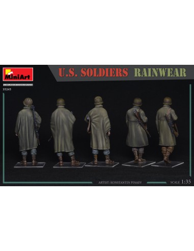 U.S. Soldiers Rainwear WW II Military Miniatures