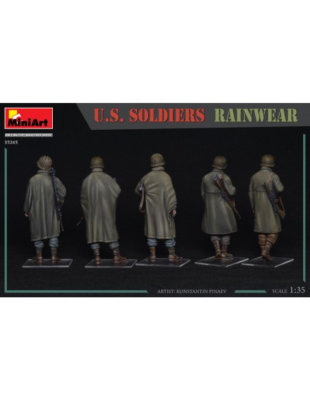 U.S. Soldiers Rainwear WW II Military Miniatures