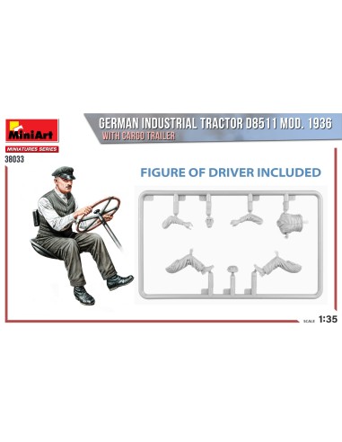 GERMAN INDUSTRIAL TRACTOR D8511 MOD. 1936 WITH...