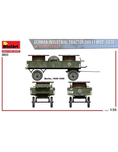 GERMAN INDUSTRIAL TRACTOR D8511 MOD. 1936 WITH...