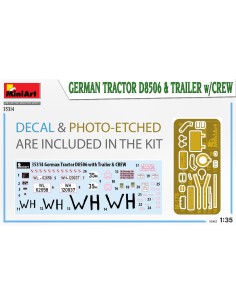 GERMAN TRACTOR D8506 & TRAILER w/CREW 2