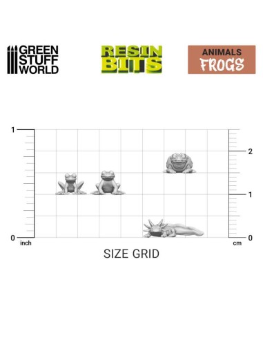 SET IMPRESO EN 3D - RANAS Y SAPOS