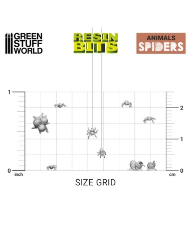 SET IMPRESO EN 3D - ARAÑAS PEQUEÑAS