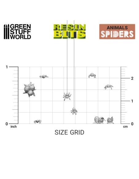 SET IMPRESO EN 3D - ARAÑAS PEQUEÑAS