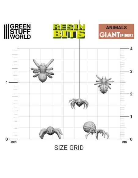 SET IMPRESO EN 3D - ARAÑAS GRANDES