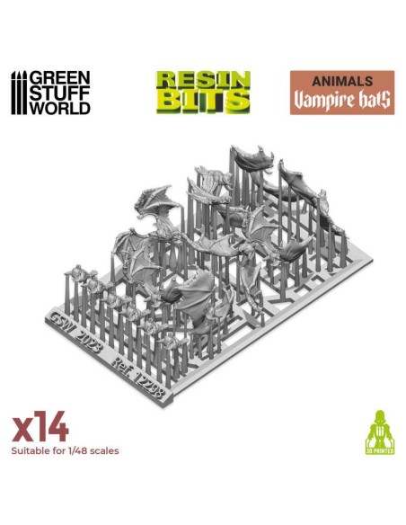 SET IMPRESO EN 3D - MURCIÉLAGOS VAMPIRO