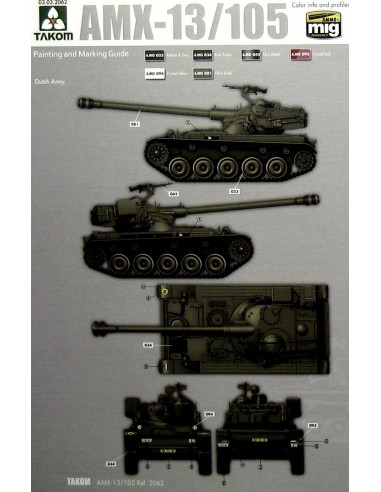 French Light Tank AMX-13/105 2 in 1
