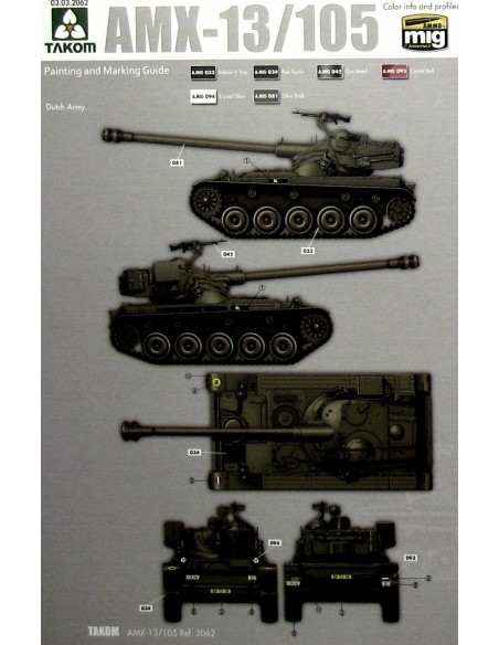 French Light Tank AMX-13/105 2 in 1