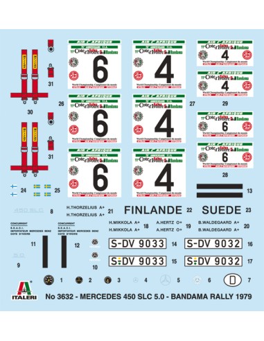 Mercedes-Benz 450SLC Rally Bandama 1979