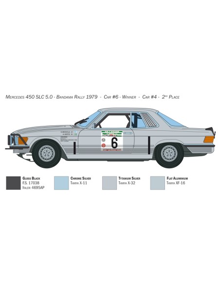 Mercedes-Benz 450SLC Rally Bandama 1979