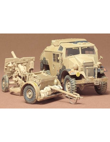 British 25Pdr.Field Gun & Quad Gun Tractor...