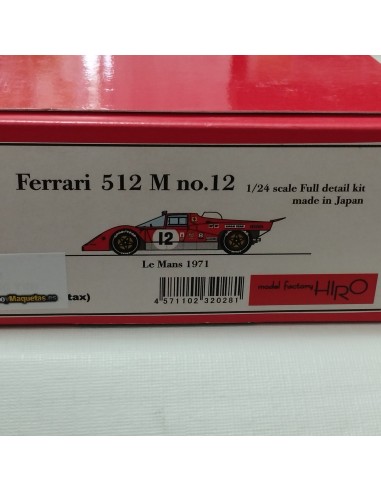 FERRARI 512 M Nº12 LM 1971 CON CALCAS PARA VERSION TERGAL