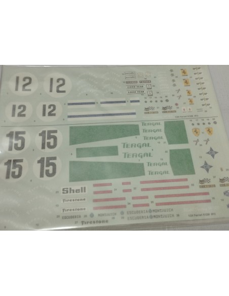 FERRARI 512 M Nº12 LM 1971 CON CALCAS PARA VERSION TERGAL