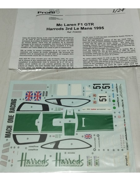 MC LAREN F1 GTR HARRODS 3RD LE MANS 1995
