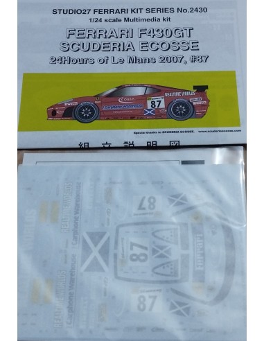 FERRARI F430 GT SCUDERIA ECOSSE  Nº 87 LM 2007