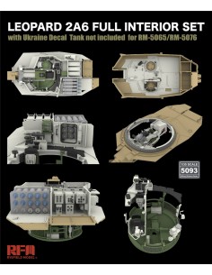 Leopard 2A6 Full Interior Set With Ukraine Decal For... 2