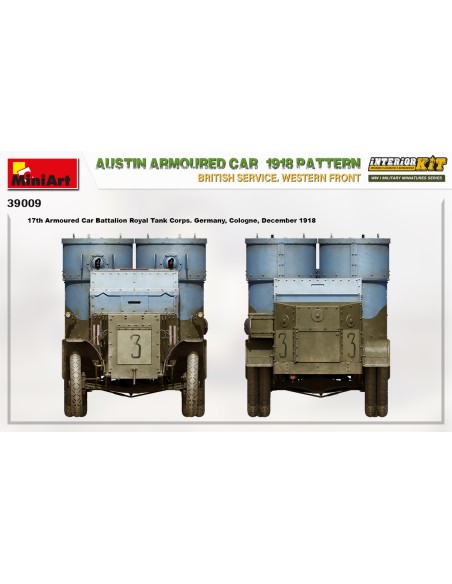 Austin Armoured Car 1918 Pattern. British Service. Western Front. Interior Kit