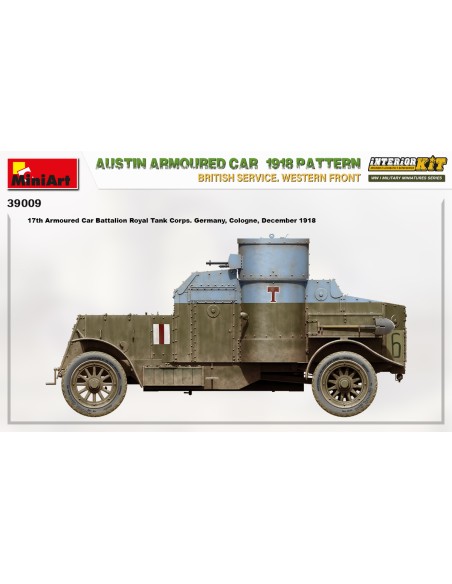 Austin Armoured Car 1918 Pattern. British Service. Western Front. Interior Kit