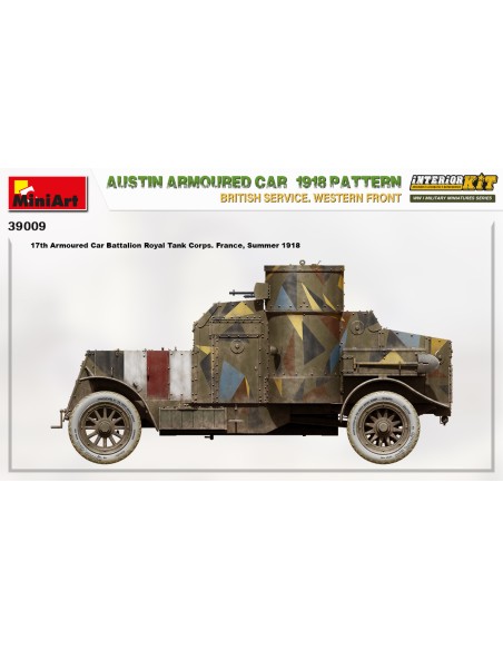 Austin Armoured Car 1918 Pattern. British Service. Western Front. Interior Kit