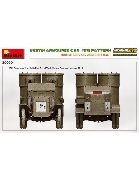 Austin Armoured Car 1918 Pattern. British Service. Western Front. Interior Kit