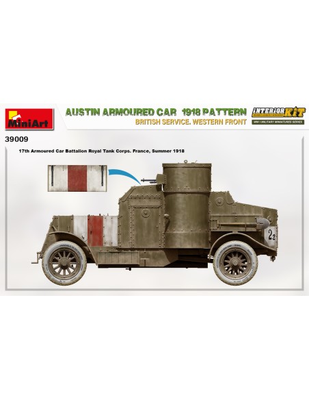 Austin Armoured Car 1918 Pattern. British Service. Western Front. Interior Kit