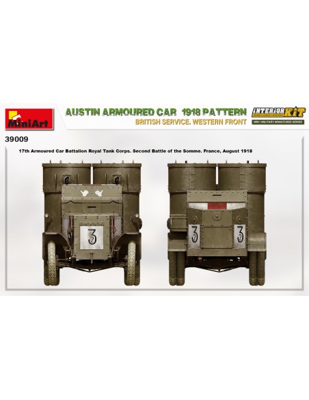 Austin Armoured Car 1918 Pattern. British Service. Western Front. Interior Kit
