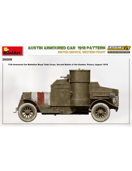 Austin Armoured Car 1918 Pattern. British Service. Western Front. Interior Kit