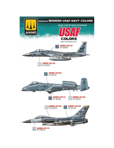 ATOM SET COLORES MODERN USAF-NAVY