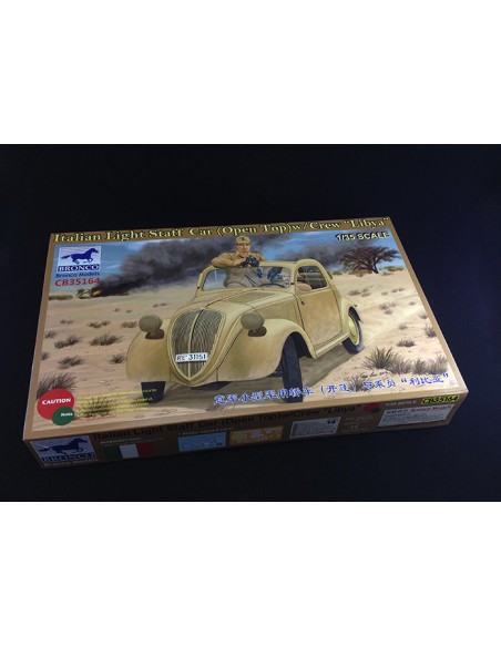 Italian Light Staff Car (Open Top) w/Crew Libya