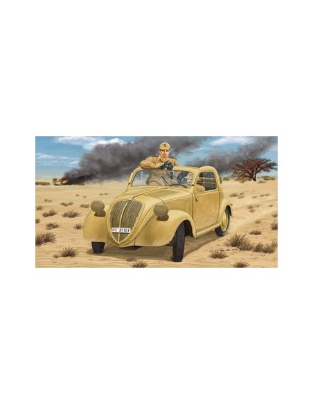 Italian Light Staff Car (Open Top) w/Crew Libya