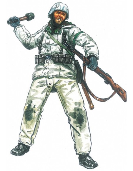 WWII German Infantry in Winter Uniforms