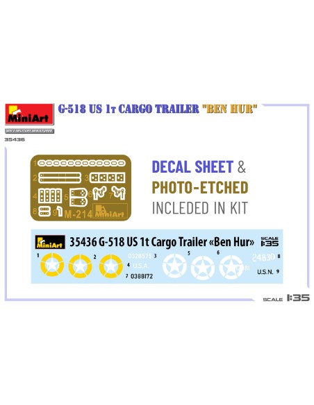G-518 US 1t Cargo Trailer 'Ben Hur'
